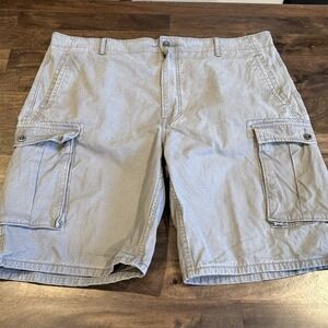 Levi's Men's Gray Rip Stock‎ Cargo Multiple Pockets Utility Shorts 42